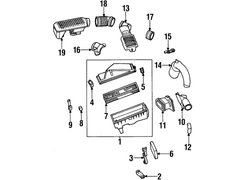 Ford F5RZ9647B Bracket Air Cleaner