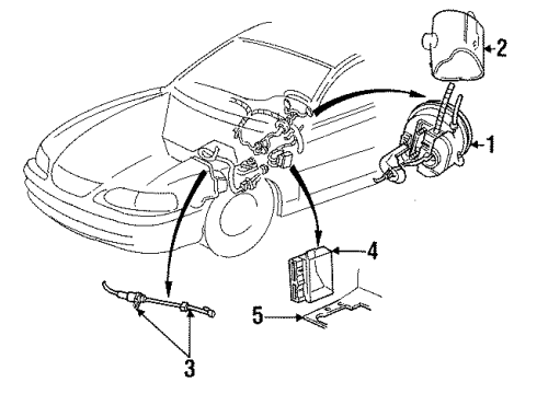 Ford F6ZZ9A825C Actuator Assembly