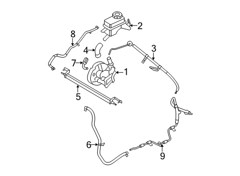 Ford 5F9Z-3489-AA Bracket - Power Steering Reservoir