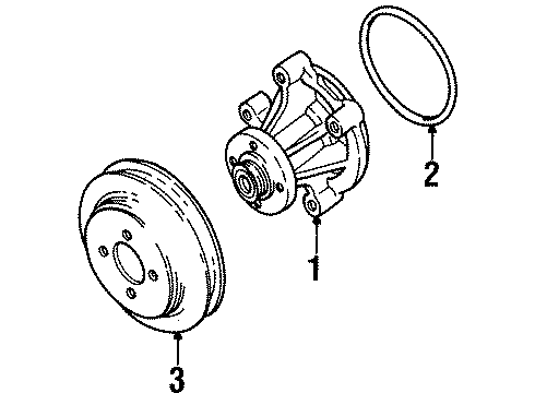 Ford F8OZ-8509-AA Pulley - Water Pump