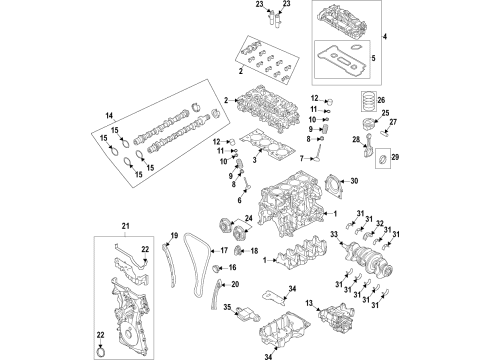 Ford K2GZ-6333-F Crankshaft Main Bearing