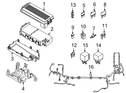 Ford 7T4Z-12A581-AA Wire Assembly