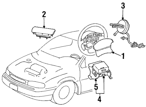 Ford 1F5Z-14B004-AA Sensor Assembly