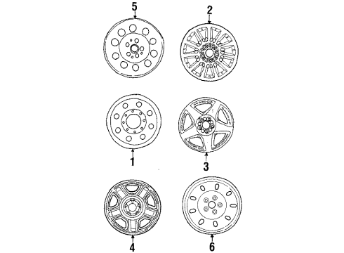 Ford F6DZ-1007-D Wheel Assembly