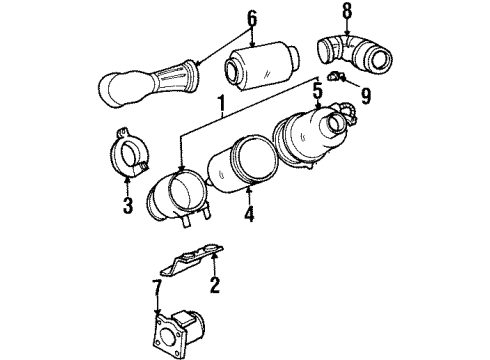 Ford F77Z9600DA Cleaner Assembly Engine Air