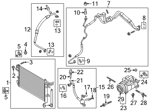 Ford DG1Z-19712-C Condenser Assembly