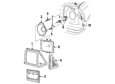 Ford F69Z-13200-AA Parking Light - Without Bulb