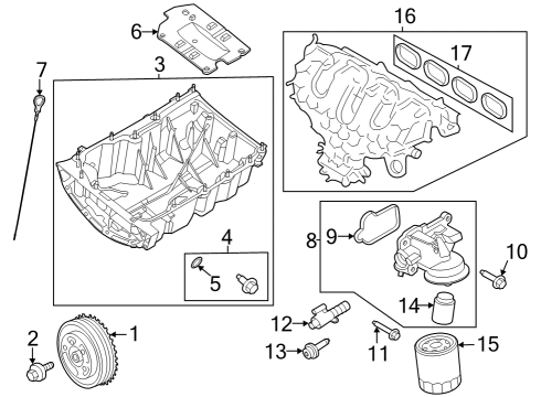 Ford LX6Z-6303-A CRANKSHAFT ASY