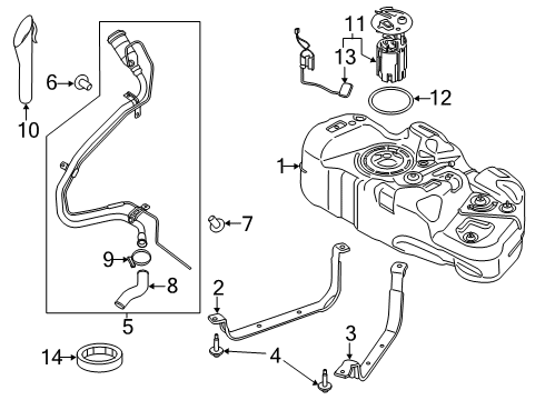 Ford JX6Z-9350-B Fuel Pump Assembly