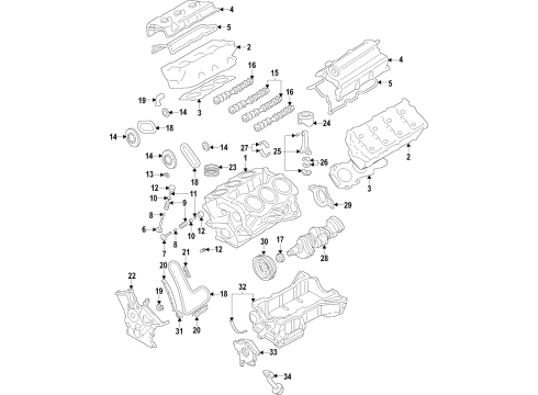 Ford FL3Z-6006-G Service Engine Assembly