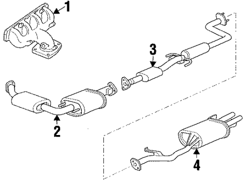 Ford F7CZ5230BA Muffler Assembly Front