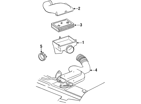 Ford F5TZ-9C675-A Tube - Air Cleaner Intake