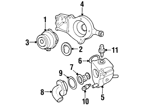 Ford F8RZ-8592-AC Connection - Water Outlet