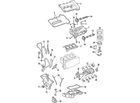 Ford XW4E-6A339-CB Bearing - Crankshaft Main