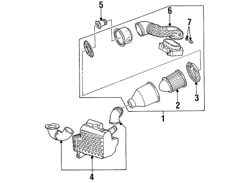 Ford F5OY9600B Cleaner Air Assembly Ir