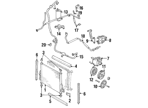 Ford XF2Z-19D850-AA Tube - Compressor To Manifold