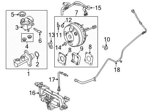 Ford DE9Z-2005-G Booster Assembly - Brake