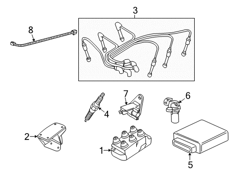 Ford F57Z-12029-B Coil Assembly - Ignition