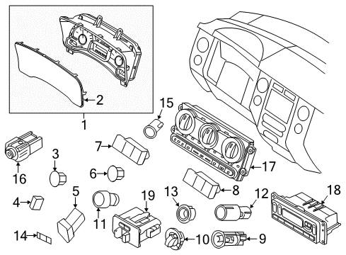 Ford HL1Z-10849-GA Instrument Cluster