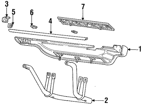 Ford XC3Z-1829314-PTM Moulding Assembly - Rear