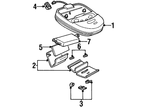 Ford F6OZ13C771AA Printed Circuit