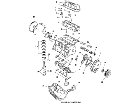 Ford F23Z6108AB Piston & Pin Assembly