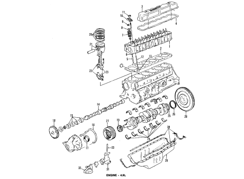 Ford E8TZ6E078C Lower Gasket Set