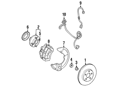 Ford F58Z-1107-AA Bolt - Wheel