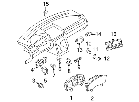 Ford 5G1Z-11654-FA Switch Assy - Headlamp Levelling