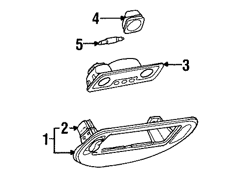 Ford F8RZ63519A70AAA Console Assembly Overhead