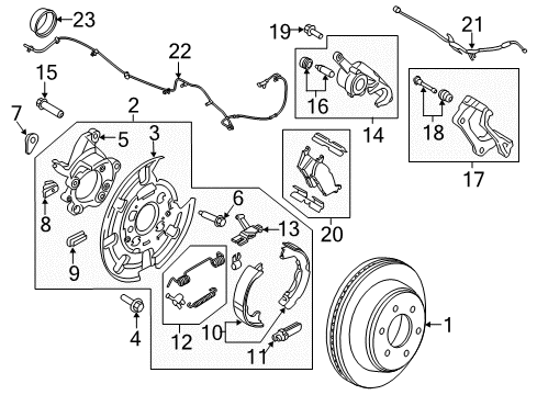 Ford KL3Z-2C219-C KIT - BRAKE REPAIR