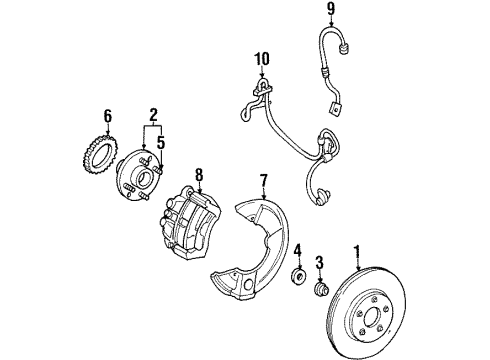 Ford XF2Z-2C204-AC Sensor Assembly