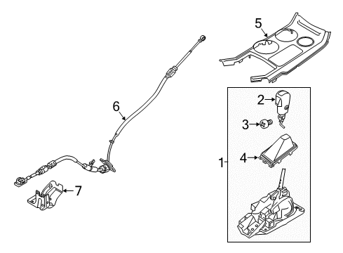 Ford JB5Z-7210-CB Gear Shift Lever