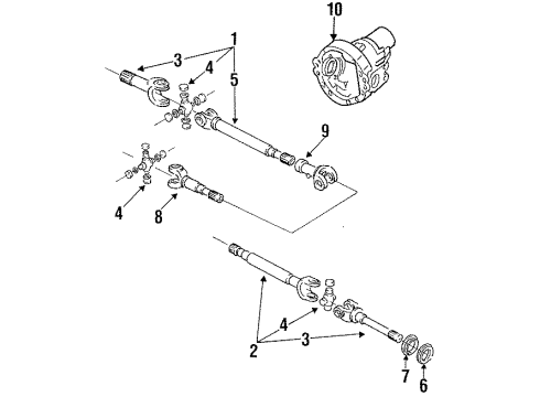 Ford FOTZ-3B387-B Shaft - Front Axle