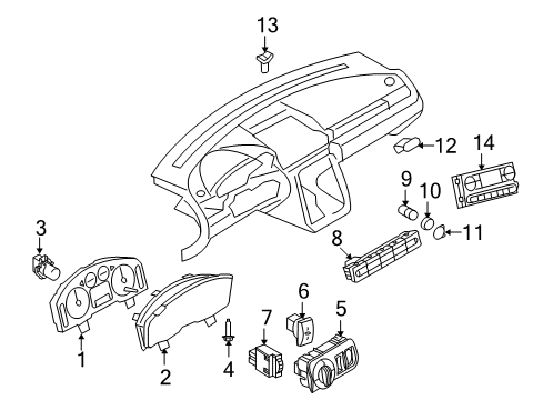 Ford 9F9Z-10849-EA Instrument Cluster