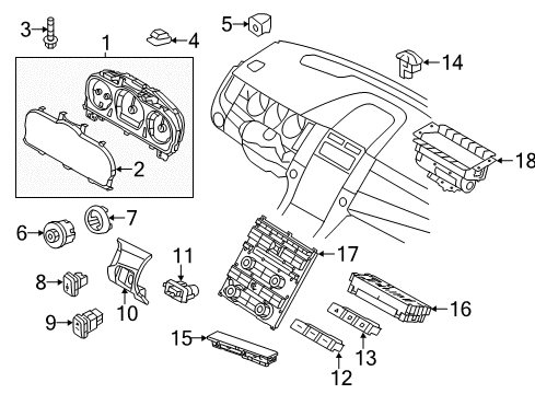 Ford BG1Z-10849-CD Instrument Cluster