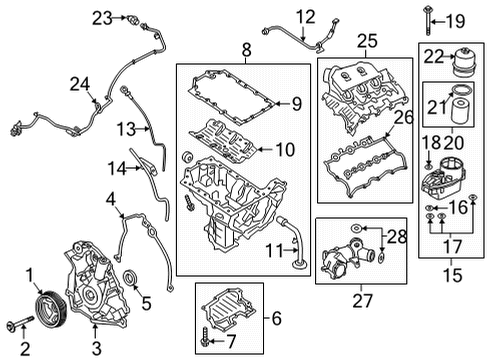 Ford JL3Z-9155-AA FILTER ASY - FUEL