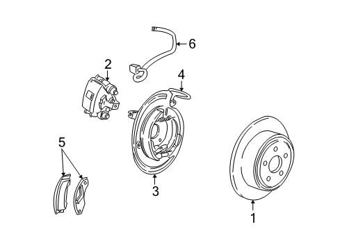 Ford 7U2Z-2V753-A Kit - Parking Brake Linings