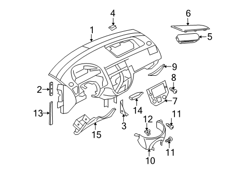 2005 Ford Focus Instrument Panel Diagram