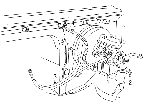 1999 Ford E-150 Econoline Switch Assembly - Steering Wheel Diagram for F7UZ-9C888-AB