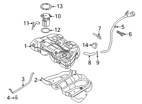 2018 Ford Fusion Fuel Supply Diagram