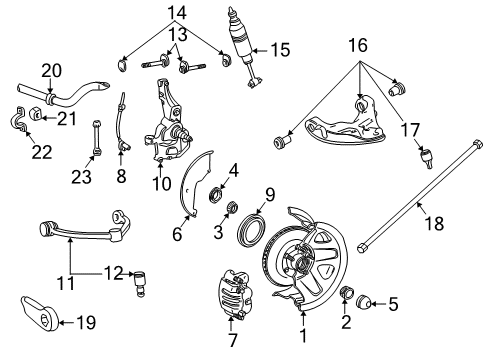 1995 Ford Explorer Kit - Caliper Repair Diagram for F57Z-2120-A