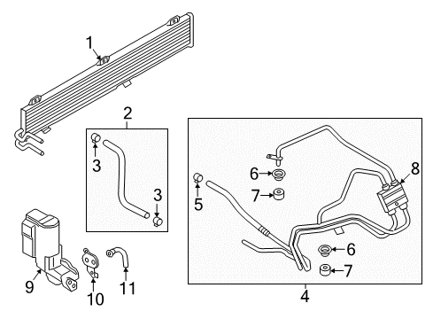 2019 Ford EcoSport Trans Oil Cooler Diagram