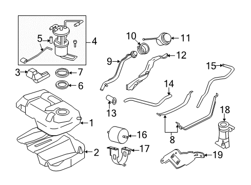 2008 Mercury Mariner Fuel Supply Diagram