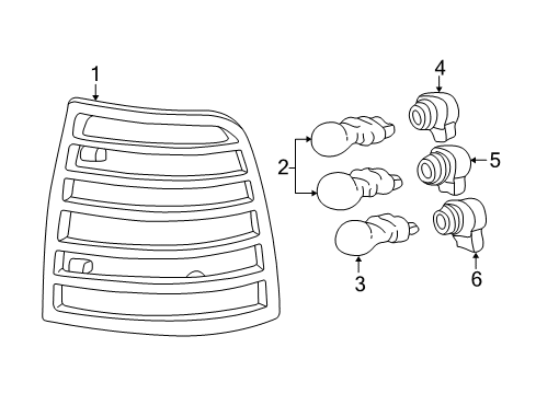 2004 Mercury Mountaineer Bulbs Diagram