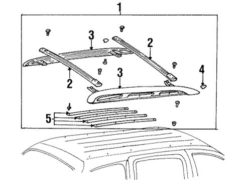 2000 Mercury Mountaineer Luggage Carrier Diagram