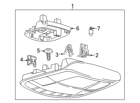 2020 Ford F-150 Overhead Console Diagram 2 - Thumbnail