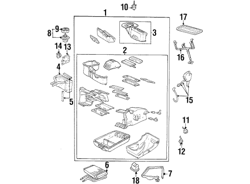 1996 Mercury Mystique A/C Evaporator & Heater Components Diagram