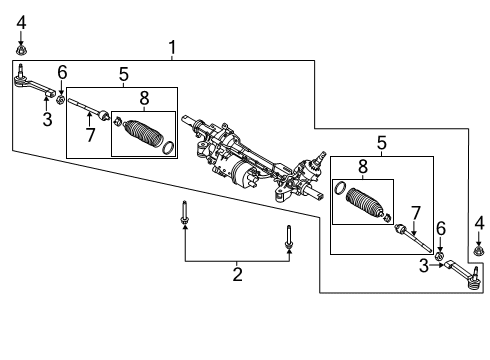 2023 Lincoln Aviator Steering Column & Wheel, Steering Gear & Linkage Diagram