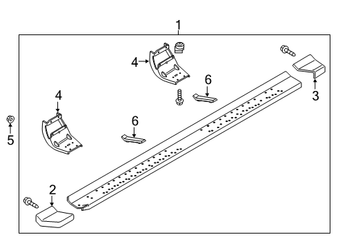 2021 Ford F-250 Super Duty Running Board Diagram 15 - Thumbnail